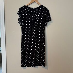 Tommy Hilfiger Black and White Polka Dot Mini Dress